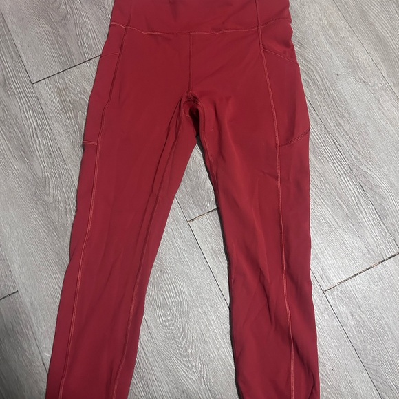 lululemon athletica Pants - Lululemon burnt orange High-Waisted Active Leggings